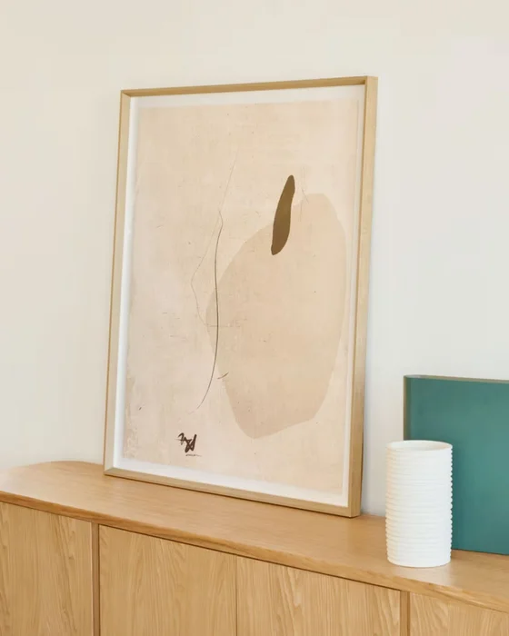 Cuadro abstracto beige Sormi 80 x 100 cm en Beige - Decoración de pared, Uruguay | Kavehome, vista 2