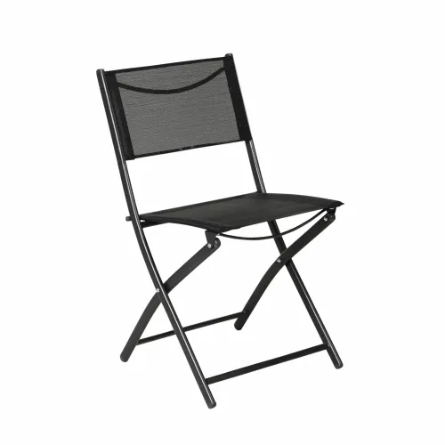Silla de Textilita Plegable en Negro - Sillas, Uruguay | Ecowood