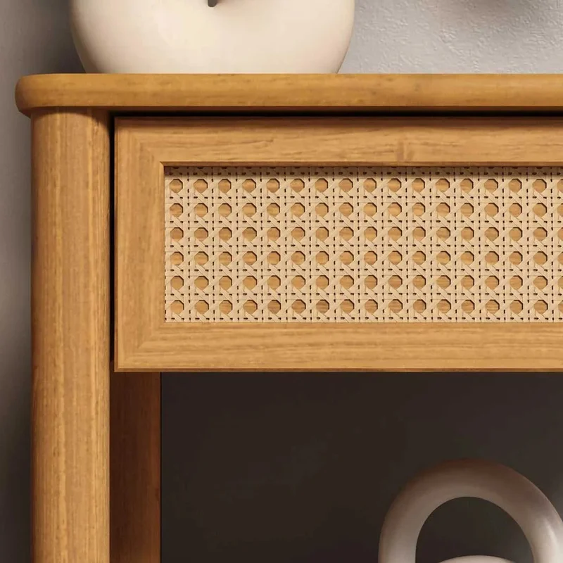 Mesa de luz Semira Ratan - Madera Maciza en Madera natural - Mesas de luz, Uruguay | Balton, vista 10