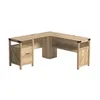 Escritorio Esquinero en L de Oficina - Sauder - Linea Bridge Acre en Madera natural - Escritorios y sillas de escritorio, Uruguay | Rústico Hogar, vista 1 de 5