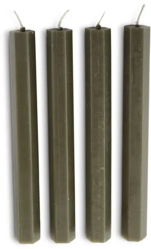 Vela candelabro HOLME H20cm oliva 4u/pk en Verde oliva - Velas y Portavelas, Uruguay | JYSK