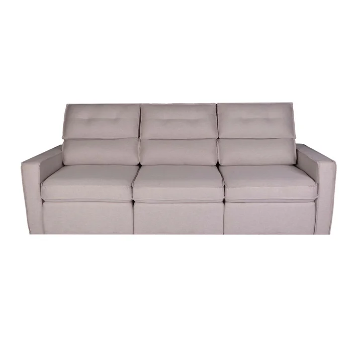 Sofa Retractil 3 Cuerpos Tela Natural-beige Ambar Beige en Beige - Sillones y sofás, Uruguay | Divino, vista 4