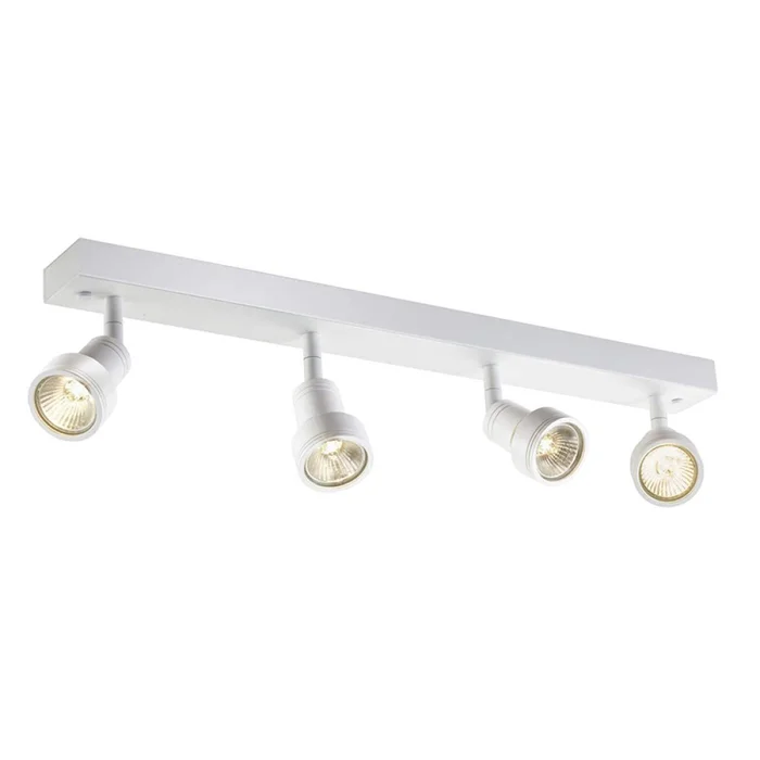 Luminaria Niza Cuadruple Orientable Blanca en Blanco - Lámparas colgantes, Uruguay | Serlux