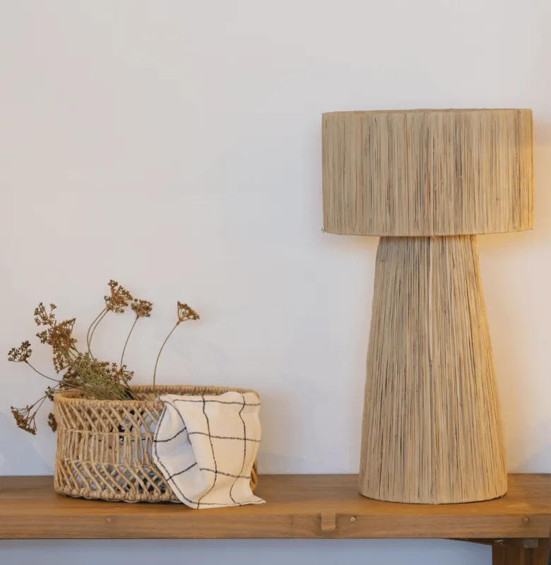 L.MESA NEW GABON BANANA NATURAL en Madera natural - Lámparas de mesa, Uruguay | Masinfinito Casa