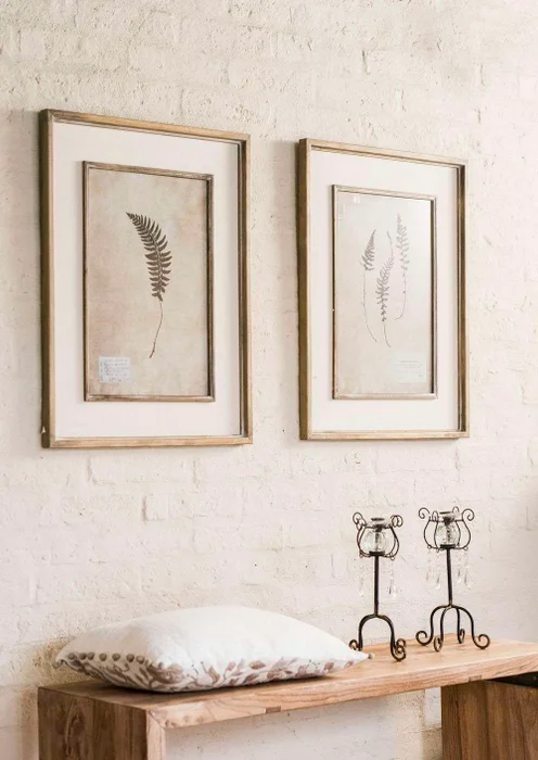 CUADRO SERIE HOJAS 1 - 50 X 65 CMS en Madera natural - Decoración de pared, Uruguay | La Iberica, vista 6