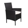 Set Living Exterior Rattan-sintetico-y-acero Negro Apolo en Negro - Muebles para el exterior, Uruguay | Divino, vista 3 de 7