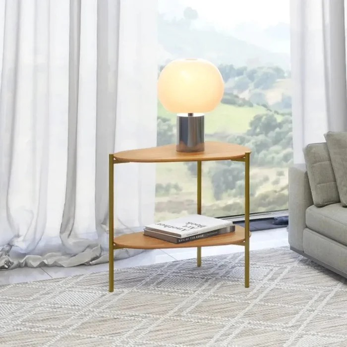 Mesa Auxiliar Esquinera Organica Florencia 60CM en Madera natural - Mesas de living, Uruguay | Balton, vista 2