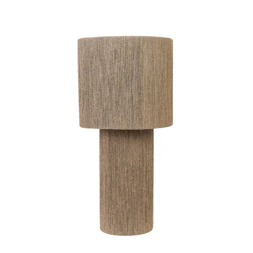 Lampara De Mesa Fibras-naturales Natural-beige Building en Beige - Lámparas de mesa, Uruguay | Divino