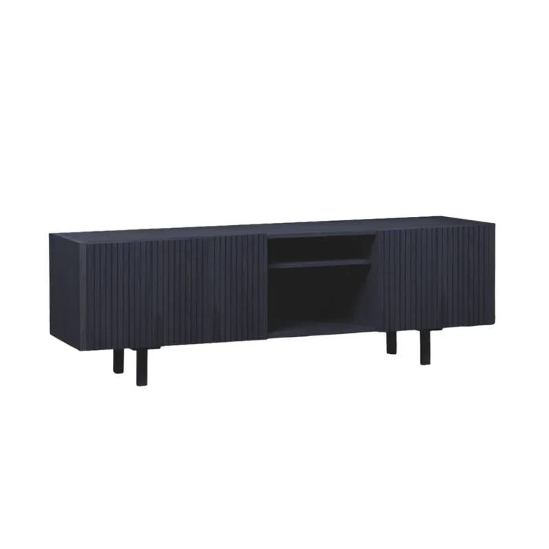 Rack Capri 180 cm - Negro - Muebles para TV, Uruguay | Berna home