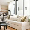 ALMOHADON LINO ALTO GRAMAJE RAYADO OFF WHITE - 55 X 55 en Off-white - Textiles, Uruguay | La Iberica, vista 8 de 11