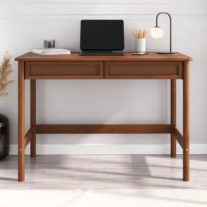 Escritorio 110cm Ratan Bilbao - Madera Maciza en Madera natural - Escritorios, Uruguay | Balton, vista 10