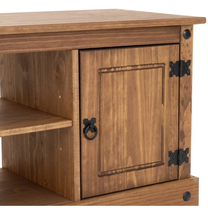 Rack 2 puertas 1 Estante - 160cm- Línea Monterrey - Nogal en Marrón - Muebles para TV, Uruguay | Ecowood, vista 8
