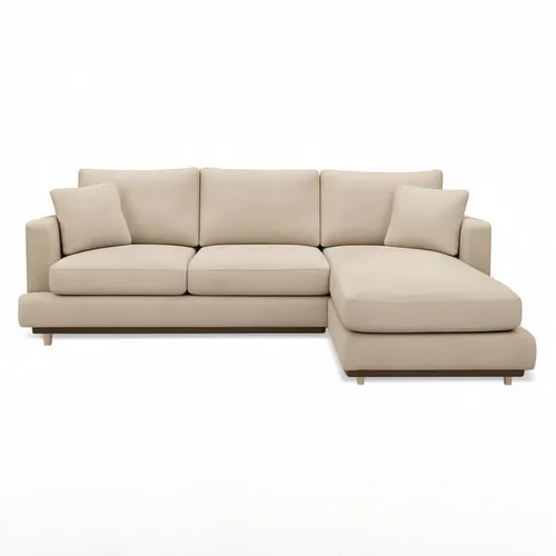 Sofa con Chaise Dublin 4 Cuerpos (240 cm) EASY CLEAN – Beige - Sillones y sofás, Uruguay | Berna home