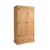 Ropero 2 puertas 1 Cajón Madera - Linea Mexicana - Natural, Uruguay | Rústico Hogar, vista 2 de 4