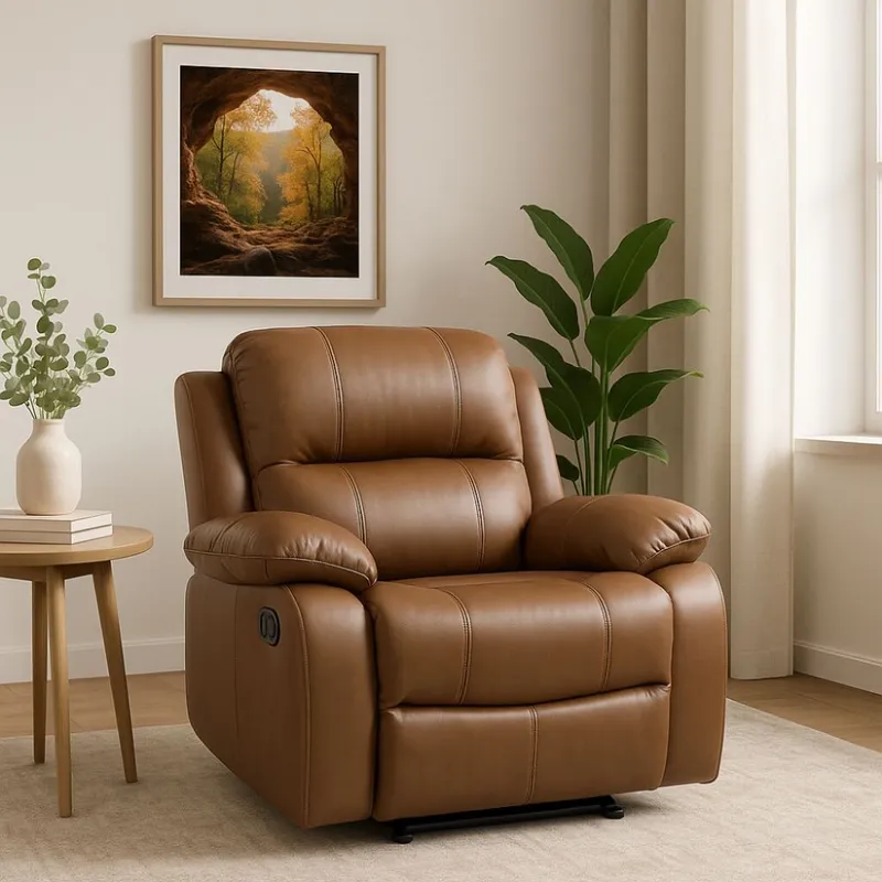 Sillon reclinable 1 cuerpo en Marrón - Sillones y sofás, Uruguay | La Cueva Muebles