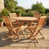 Conjunto 4 Sillas + Mesa Plegables para Patio - Ipanema en Madera natural - Muebles para el exterior, Uruguay | Rústico Hogar, vista 4 de 5