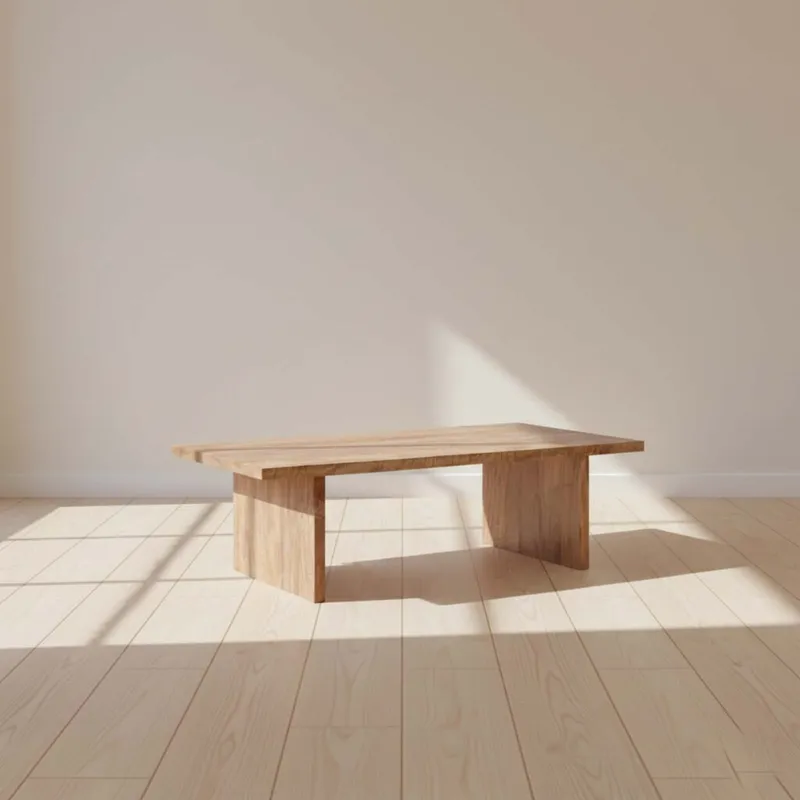 Mesa Ratona Madera Natural-beige Mango Natural en Madera natural - Mesas de living, Uruguay | Divino