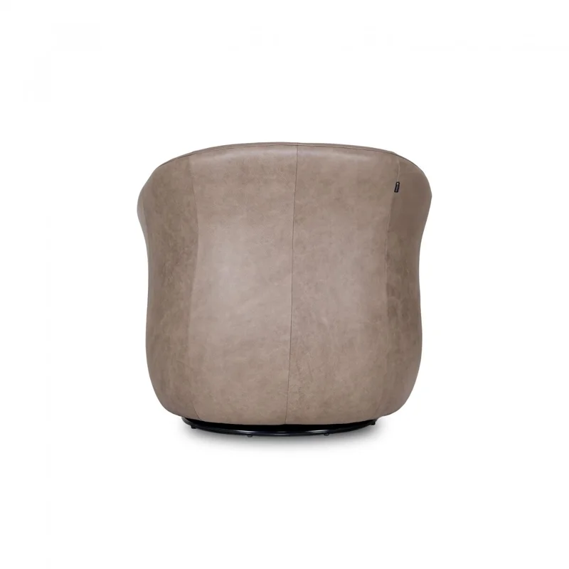 Butaca Giratoria 1 Cuerpo Air Vintage - 100% Cuero - Mushroom en Beige - Butacas, banquetas y puffs, Uruguay | Rústico Hogar, vista 5