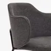 Silla Yunia - gris oscuro con patas de acero con acabado pintado negro en Negro - Sillas, Uruguay | Kavehome, vista 4 de 9