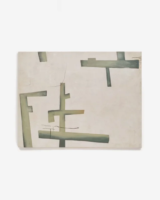Lienzo abstracto Fida verde - 180 x 140 cm en Verde - Decoración de pared, Uruguay | Kavehome, vista 6