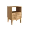 Mesa De Luz 1 Cajon Mdp Patas De Madera Linea Retro en Amarillo - Mesas de luz, Uruguay | Soy Hogar, vista 1 de 4