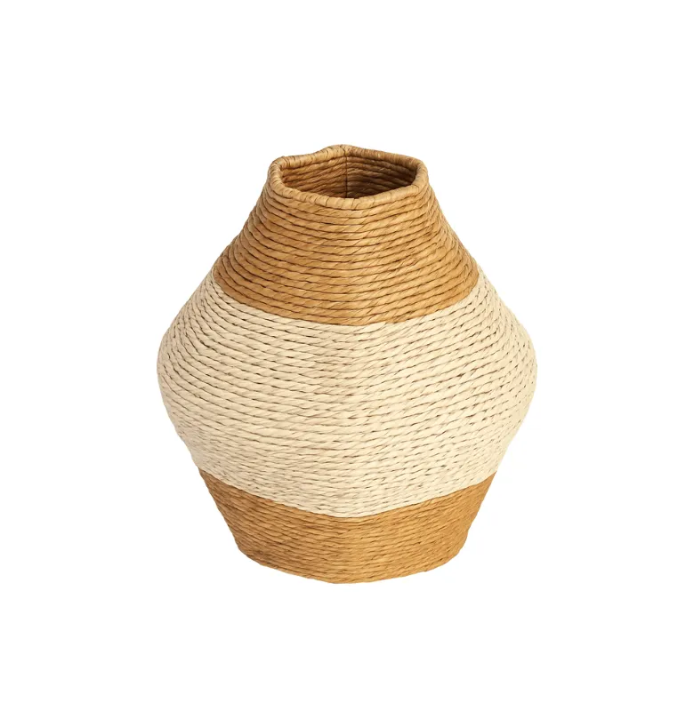 FLORERO CRAFTS NATURAL/BLANCO - 70% OFF - Jarrones, Uruguay | Masinfinito Casa