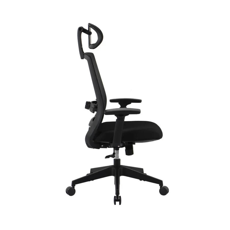Silla De Oficina Malla-y-metal Negro 2788f-1m en Negro - Sillas de escritorio, Uruguay | Divino, vista 4