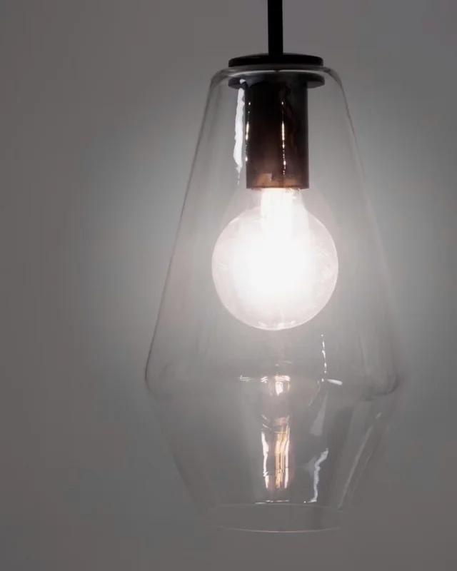Lámpara de techo Mao de cristal - Ø 17 cm en Negro - Lámparas colgantes, Uruguay | Kavehome, vista 3