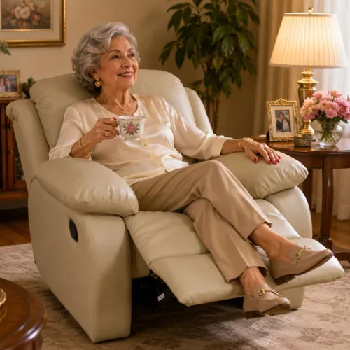 Sillon Reclinable 1 cuerpo en Beige - Sillones y sofás, Uruguay | La Cueva Muebles