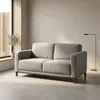 Sofá Barcelo - Tela Microfibra - 2 cuerpos - Kruger 06-155 (Ceniza) en Gris - Sillones y sofás, Uruguay | NYR, vista 1 de 6