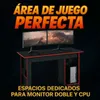 Escritorio Gamer MC08-GF/VM Grafito/Rojo – Mesa para PC Torre y Setup Gamer en Multicolor - Escritorios y sillas de escritorio, Uruguay | Mulata, vista 3 de 6