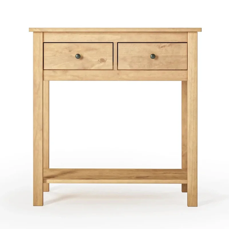 Mesa De Arrime Aparador 2 Cajónes - Línea Maden - Marrón en Blanco - Mesas de arrimo, Uruguay | Ecowood, vista 5