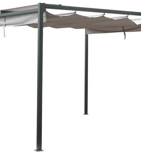 Pérgola HJORTEMOSE A3xL3xA2.3m gris en Gris - Muebles para el exterior, Uruguay | JYSK