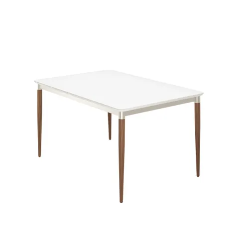 Mesa de comedor Abbey 1.35 - Linea Mónaco en Blanco - Mesas de comedor, Uruguay | Rústico Hogar