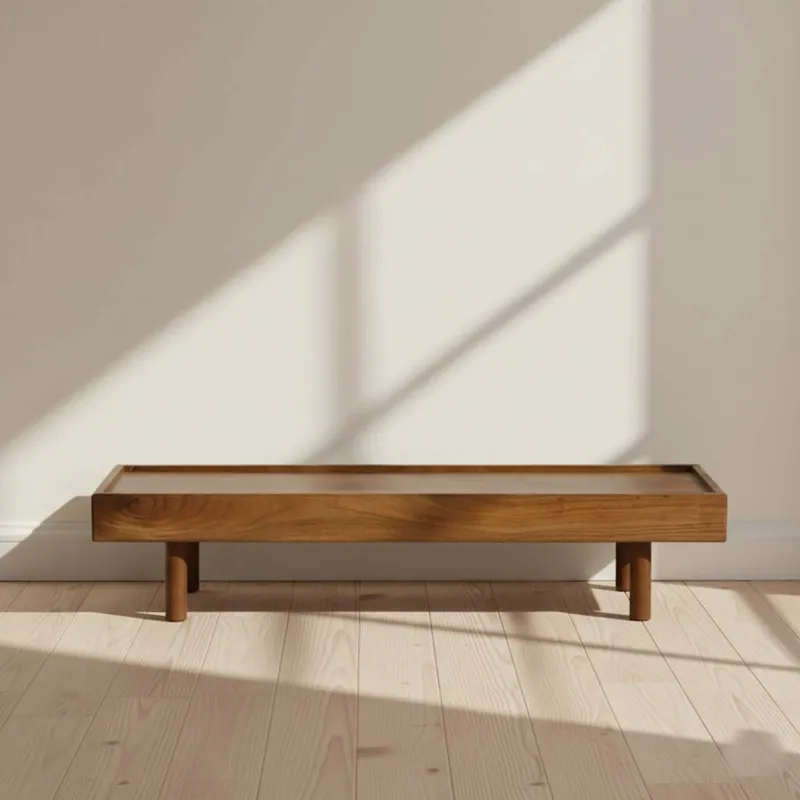 Mesa Ratona Madera Marron Vintage Castaño en Marrón - Mesas de living, Uruguay | Divino
