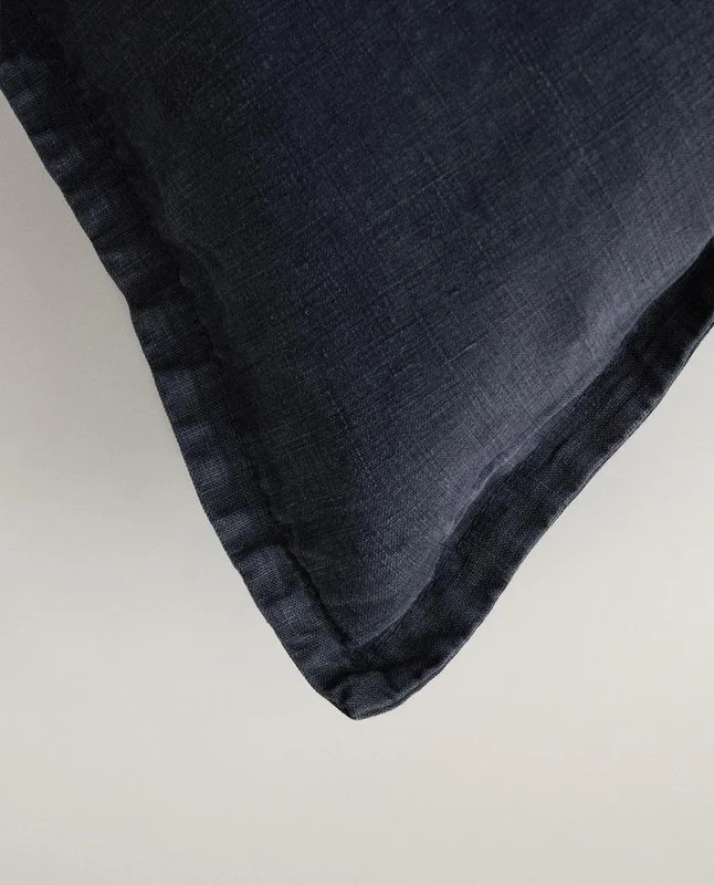 FUNDA COJÍN LINO LAVADO en Azul - Textiles, Uruguay | Zara Home, vista 3