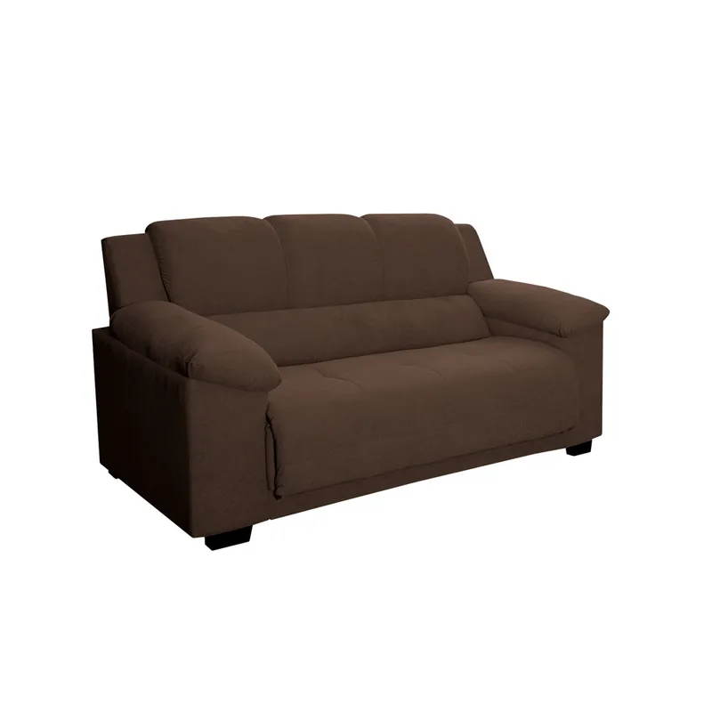 Sillon Sofa Living 3 Cuerpos Tapizado Tela Color Marron en Marrón - Sillones y sofás, Uruguay | Soy Hogar