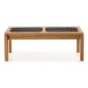 BANCO TRACO CUERDA NEGRA 140x37x43CM JATOBA - Muebles para el exterior, Uruguay | Vinibel, vista 2 de 6