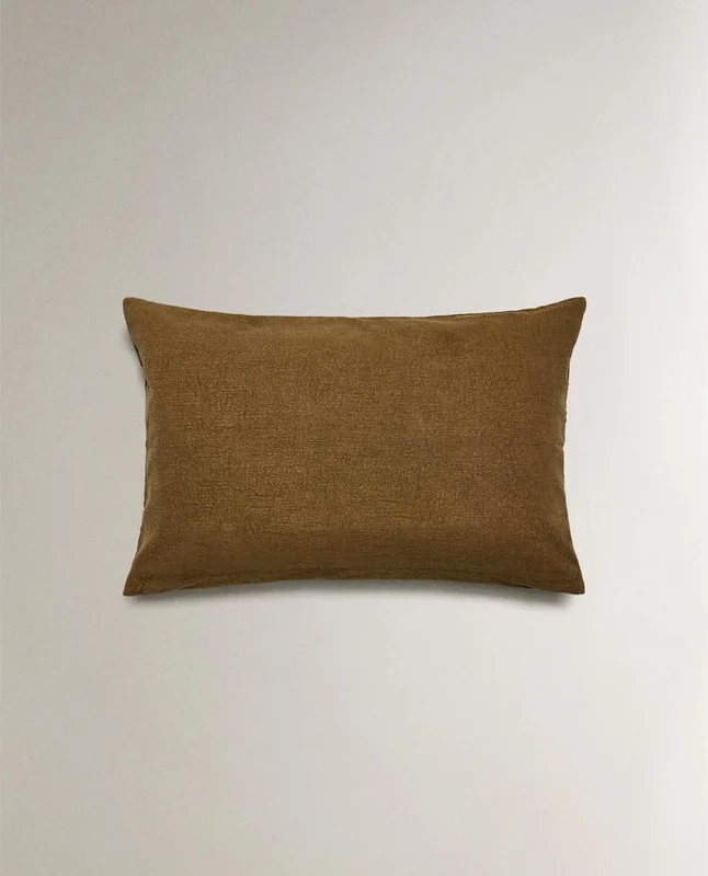 FUNDA COJÍN BORDADO en Marrón - Textiles, Uruguay | Zara Home, vista 4