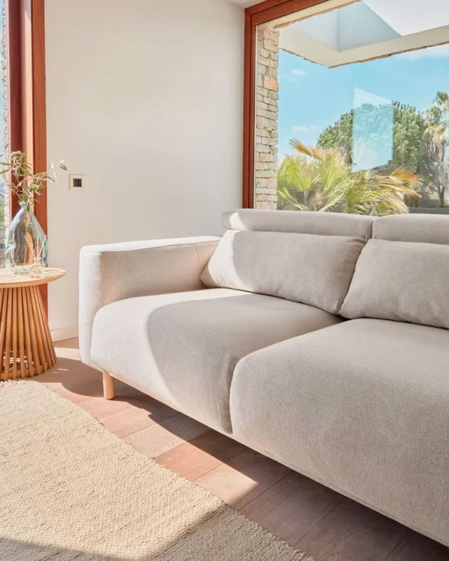 Sofá Singa 3 Plazas - Beige 215 Cm en Beige - Sillones y sofás, Uruguay | Kavehome, vista 3