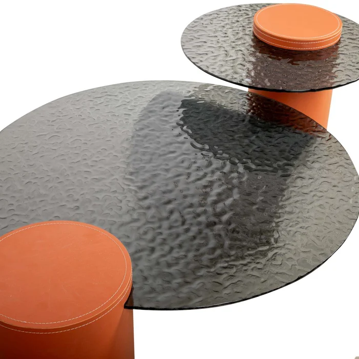 Mesa Ratona Vidrio-templado Gris Vetro en Gris - Mesas de living, Uruguay | Divino, vista 3