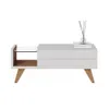 Mesa De Living 1 Cajon Rieles Metalicos Estante De Vidrio - Mesas de living, Uruguay | Lais Muebles, vista 4 de 5
