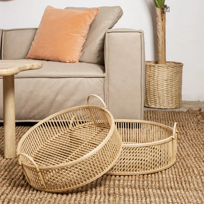 Canasto Gema - Grande en Madera natural - Canastos, Uruguay | Walnut