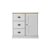 Aparador - 1 Puerta - 3 Cajones - Línea Oslo - Blanco en Blanco - Aparadores y recibidores, Uruguay | Ecowood, vista 4 de 4