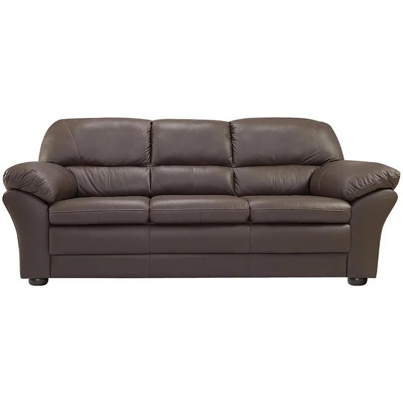 Juego de living 3+2 Cuero Natural en Marrón - Sillones y sofás, Uruguay | La Cueva Muebles, vista 5
