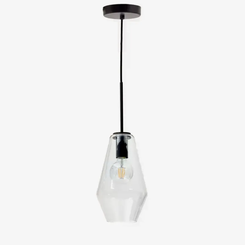 Lámpara de techo Mao de cristal - Ø 17 cm en Negro - Lámparas colgantes, Uruguay | Kavehome