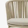 Silla exterior Saconca de cuerda y acero con acabado pintado - beige en Beige - Sillas, Uruguay | Kavehome, vista 3 de 10