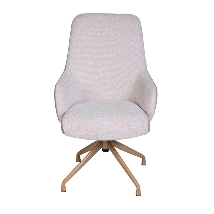 Silla De Oficina Gerencial Tela-y-metal Gris Minerva en Gris - Escritorios y sillas de escritorio, Uruguay | Divino, vista 3