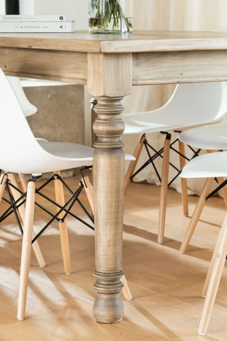 MESA COMEDOR DE CEDRO EMMA - EXTENSIBLE en Madera natural - Mesas de comedor, Uruguay | La Iberica, vista 4