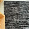 ALFOMBRA ESPIGA YUTE NEGRO en Negro - Textiles, Uruguay | Masinfinito Casa, vista 2 de 3